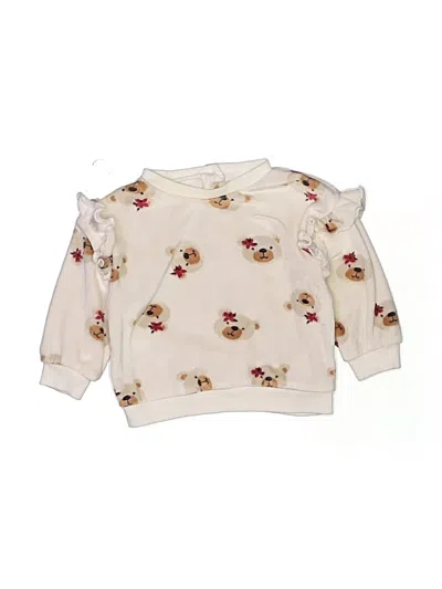 Pre-owned Chick Pea Babies' Long Sleeve Blouse In Ivory