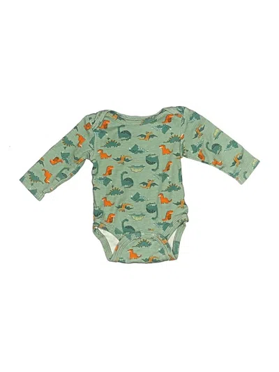 Pre-owned Chick Pea Babies' Long Sleeve Onesie In Green