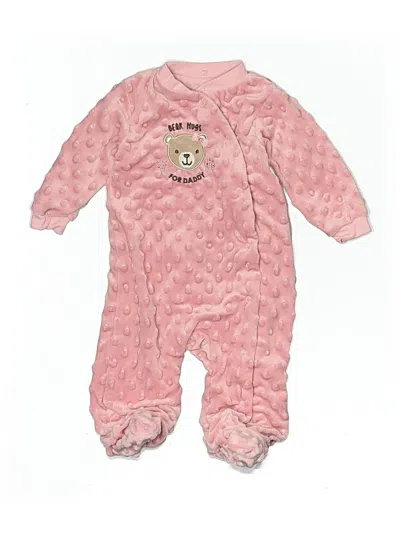 Pre-owned Chick Pea Babies' Long Sleeve Onesie In Pink