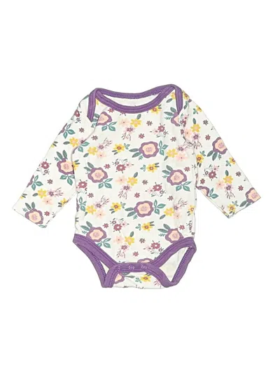 Pre-owned Chick Pea Babies' Long Sleeve Onesie In Purple