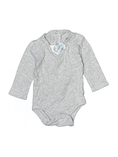 Pre-owned Chick Pea Babies' Long Sleeve Onesie In Silver