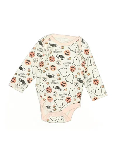 Pre-owned Chick Pea Babies' Long Sleeve Onesie In White