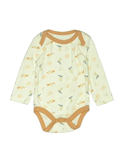 Pre-owned Chick Pea Babies' Long Sleeve Onesie In Yellow