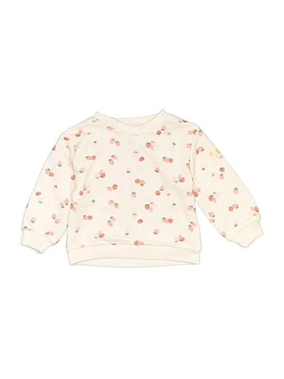 Pre-owned Chick Pea Babies' Pullover Sweater In White