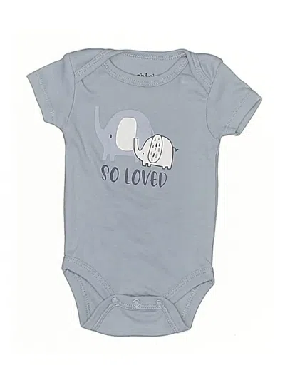 Pre-owned Chick Pea Babies' Short Sleeve Onesie In Blue