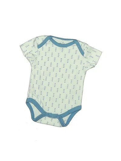 Pre-owned Chick Pea Babies' Short Sleeve Onesie In Blue