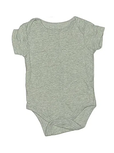 Pre-owned Chick Pea Babies' Short Sleeve Onesie In Gray