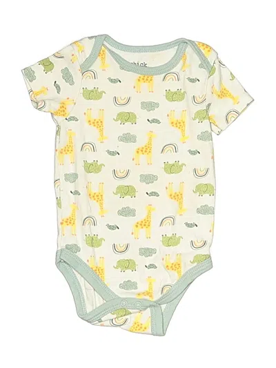 Pre-owned Chick Pea Babies' Short Sleeve Onesie In Green