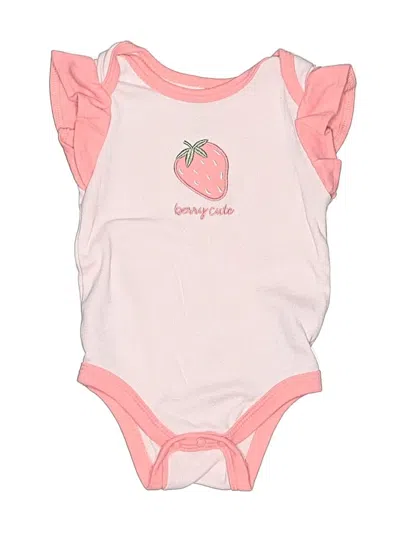 Pre-owned Chick Pea Babies' Short Sleeve Onesie In Pink