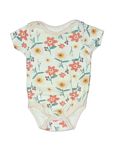 Pre-owned Chick Pea Babies' Short Sleeve Onesie In White