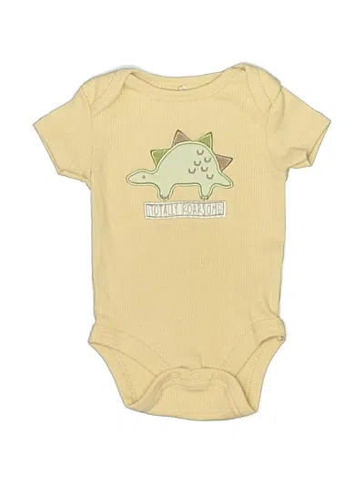 Pre-owned Chick Pea Babies' Short Sleeve Onesie In Yellow