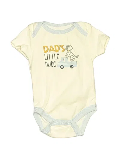 Pre-owned Chick Pea Babies' Short Sleeve Onesie In Yellow