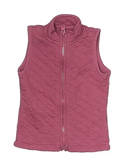 Pre-owned Chick Pea Babies' Vest In Burgundy
