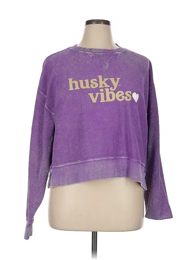 Pre-owned Chicka-d Sweatshirt In Purple