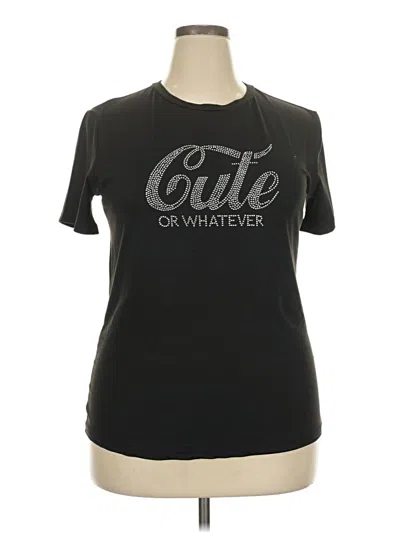 Pre-owned Chicme Active T-shirt In Black