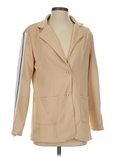 Pre-owned Chicme Blazer Jacket In Tan