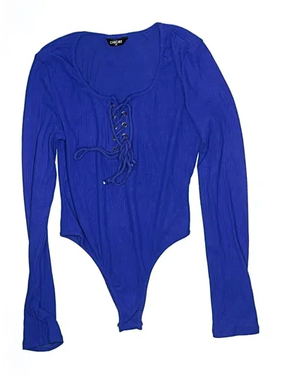 Pre-owned Chicme Bodysuit In Blue
