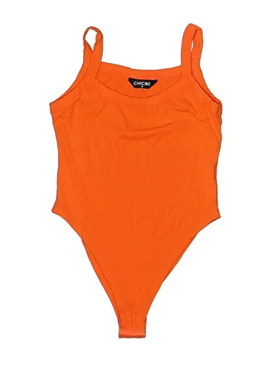 Pre-owned Chicme Bodysuit In Orange