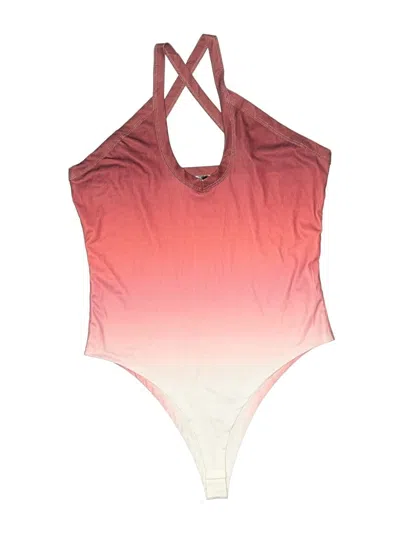 Pre-owned Chicme Bodysuit In Pink
