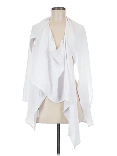 Pre-owned Chicme Cardigan Sweater In White