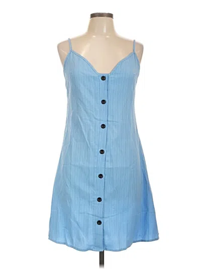 Pre-owned Chicme Casual Dress In Blue