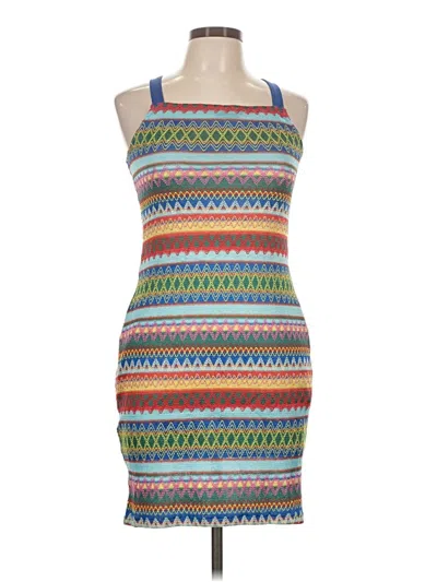 Pre-owned Chicme Casual Dress In Blue