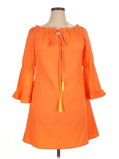 Pre-owned Chicme Casual Dress In Orange