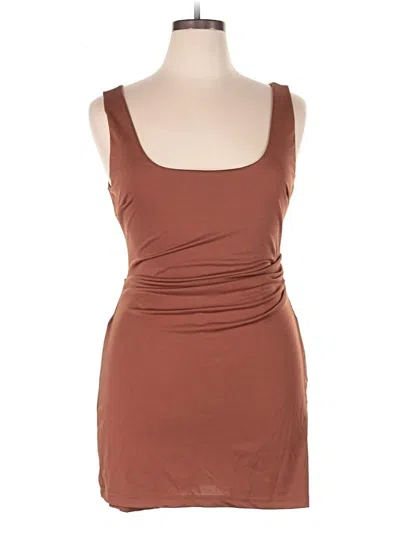Pre-owned Chicme Cocktail Dress In Brown