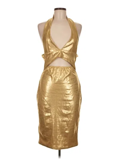 Pre-owned Chicme Cocktail Dress In Gold