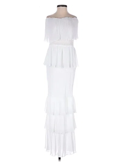 Pre-owned Chicme Cocktail Dress In White