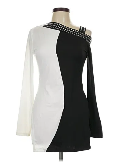 Pre-owned Chicme Cocktail Dress In White