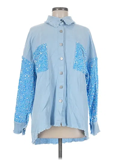 Pre-owned Chicme Jacket In Blue