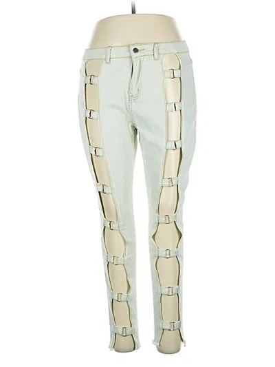 Pre-owned Chicme Jeans In White