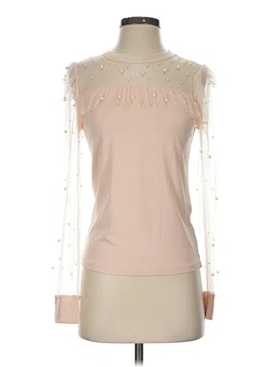 Pre-owned Chicme Long Sleeve Blouse In Ivory