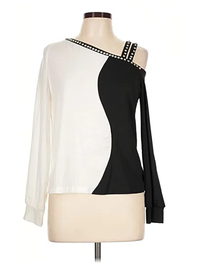 Pre-owned Chicme Long Sleeve Blouse In Ivory