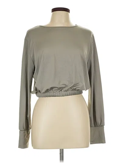 Pre-owned Chicme Long Sleeve T-shirt In Gray