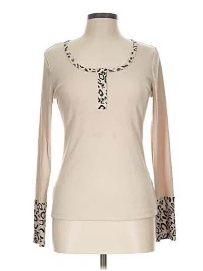 Pre-owned Chicme Long Sleeve T-shirt In Ivory