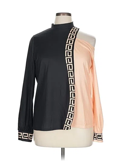 Pre-owned Chicme Long Sleeve Turtleneck In Orange