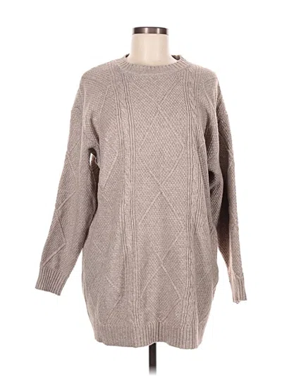 Pre-owned Chicme Pullover Sweater In Brown