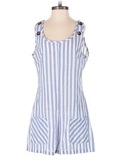 Pre-owned Chicme Romper In Blue
