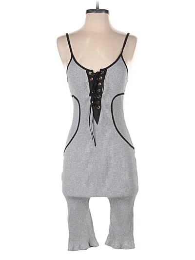 Pre-owned Chicme Romper In Gray