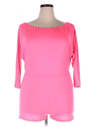Pre-owned Chicme Romper In Pink