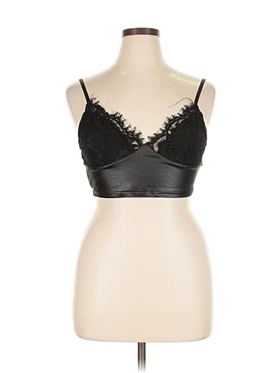 Pre-owned Chicme Sleeveless Top Black Sweetheart Neckline Tops