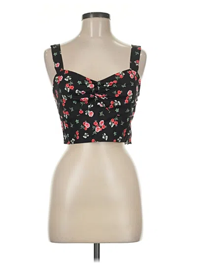 Pre-owned Chicme Sleeveless Top Black Sweetheart Neckline Tops