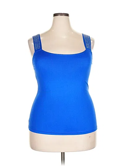 Pre-owned Chicme Sleeveless Top Blue Sweetheart Neckline Tops