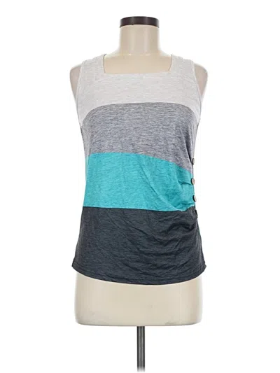 Pre-owned Chicme Sleeveless Top Gray Scoop Neck Tops
