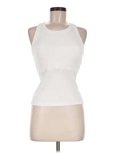 Pre-owned Chicme Sleeveless Top Ivory Halter Neckline Tops