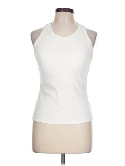Pre-owned Chicme Sleeveless Top Ivory Halter Neckline Tops