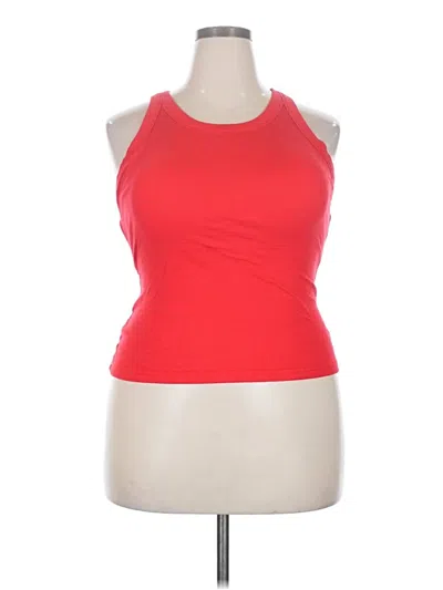 Pre-owned Chicme Sleeveless Top Red Halter Neckline Tops
