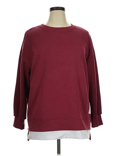 Pre-owned Chicme Sweatshirt In Burgundy